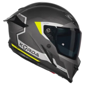 Korda Icon Lemur Helmet Fluorescent Yellow Dual Visor ECE 22.06 Certified