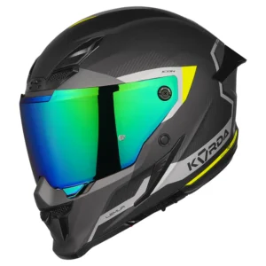 Korda Icon Lemur Helmet Fluorescent Yellow Dual Visor ECE 22.06 Certified