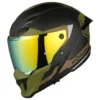 Korda Icon Lemur Helmet Military Green dual visor ECE certified premium riding helmet