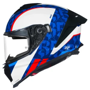 Korda Neo Creer Helmet White Blue Full Face Dual Visor ECE 22.06 Certified