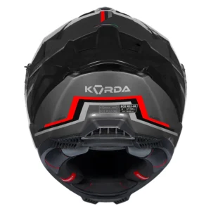 Korda Neo Fuego Helmet Black Red Dual Visor ECE Certified