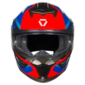 Korda Sonic GP Roadlion Helmet Gloss Red Front and Side View