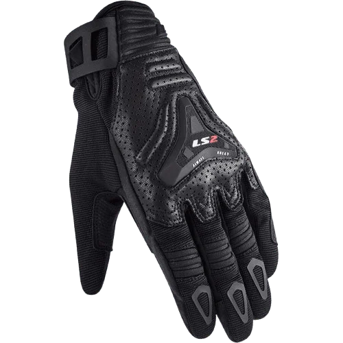 LS2 ALL TERRAIN MAN RIDING GLOVES BLACK