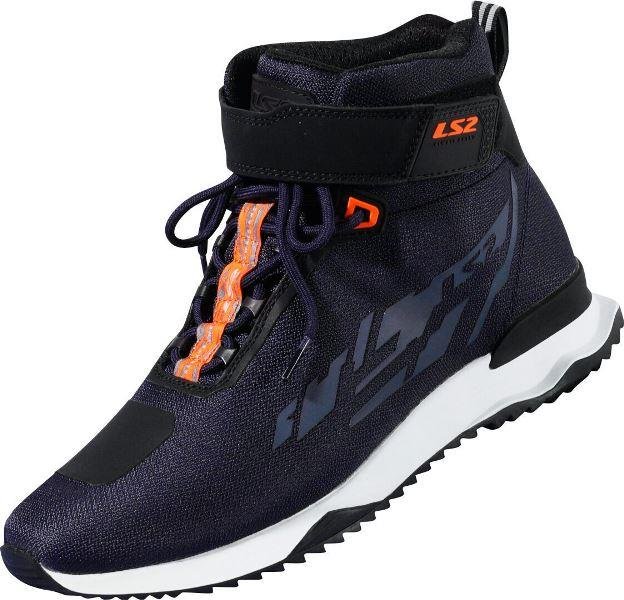 LS2 Acrux Motocycle Shoes – Blue/Orange