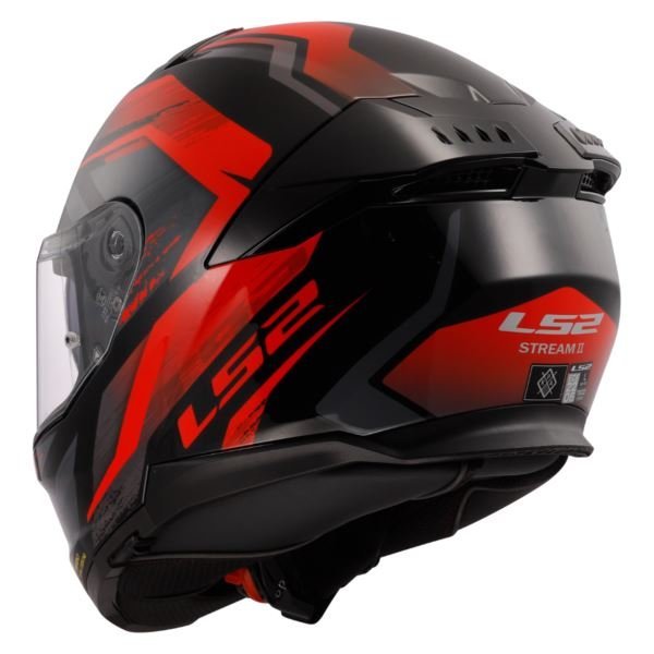 LS2 FF320 Stream II Evo Fury Black Red-06 – Helmet - Image 2