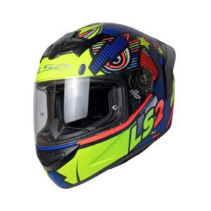 LS2 FF352 Rookie Khan Matt Navy Blue Hi-viz Yellow – Helmet