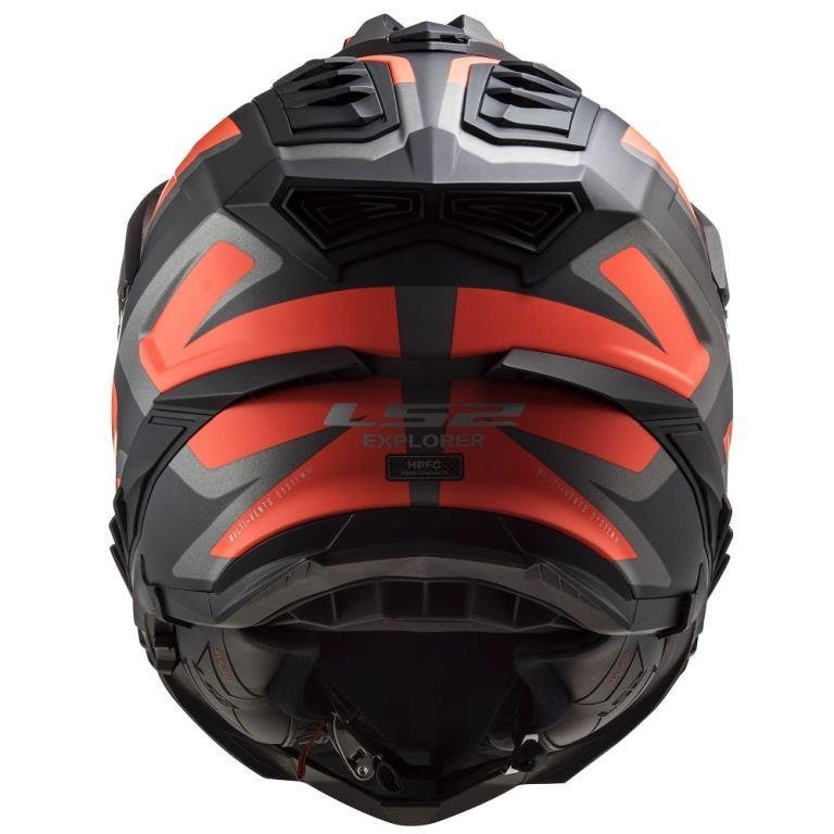 LS2 MX701 Explorer Alter Matt Black Fl.orange-06 Helmet - Image 3