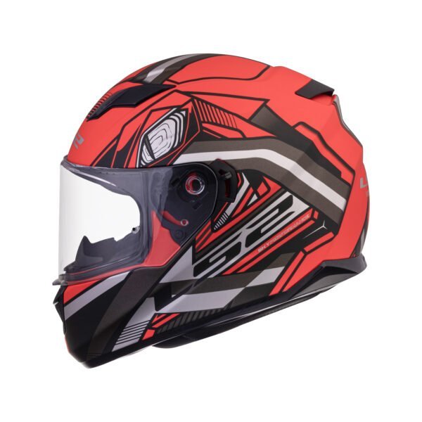 LS2 FF320 Stream Evo Reflex Red Black 7c Helmet - Image 6