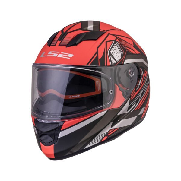 LS2 FF320 Stream Evo Reflex Red Black 7c Helmet