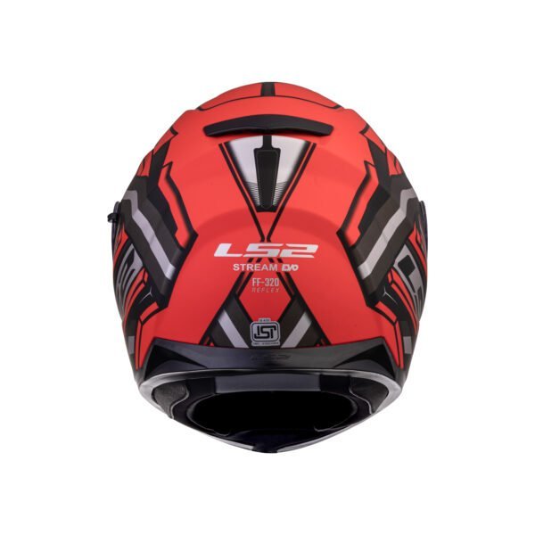 LS2 FF320 Stream Evo Reflex Red Black 7c Helmet - Image 3