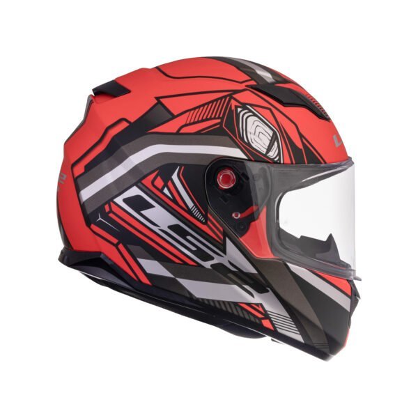 LS2 FF320 Stream Evo Reflex Red Black 7c Helmet - Image 4