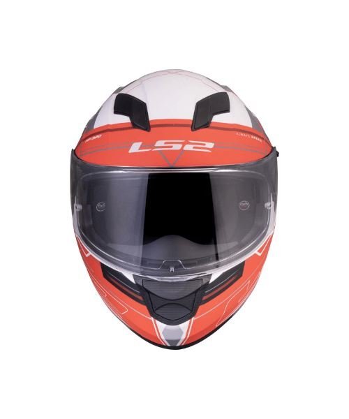 LS2 FF320 Stream Evo Scape Matt White Red Helmet - Image 4