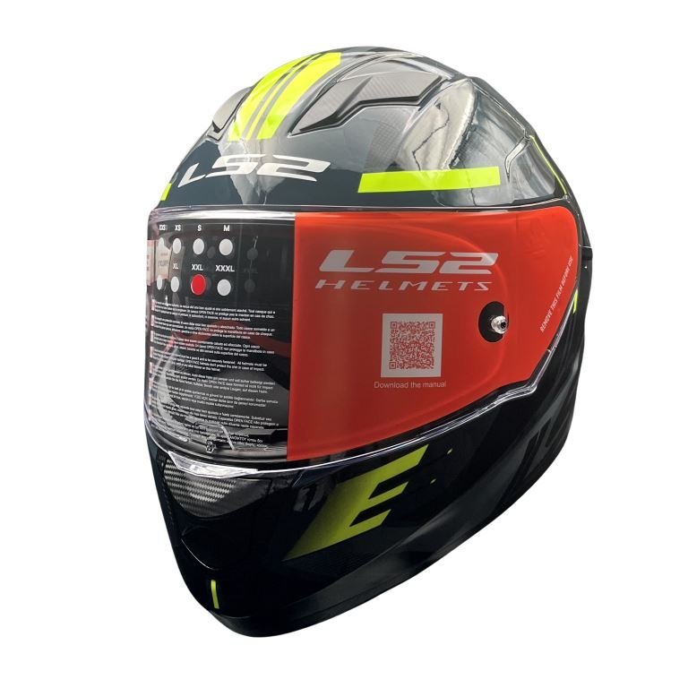 LS2 FF320 Stream Evo Shadow Gloss silver H-v Yellow D-ring Helmet - Image 6