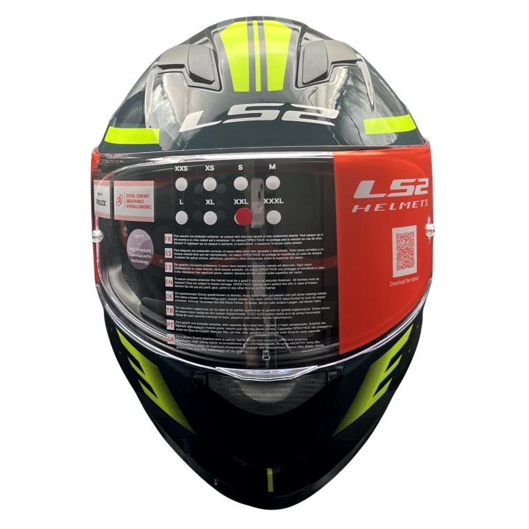 LS2 FF320 Stream Evo Shadow Gloss silver H-v Yellow D-ring Helmet - Image 7