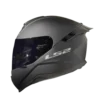 LS2 FF352 Flash II Solid Gloss Black Full Face Helmet with Aerodynamic Spoiler