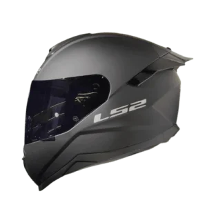 LS2 FF352 Flash II Solid Gloss Black Full Face Helmet with Aerodynamic Spoiler