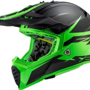 LS2 MX437 FAST EVO ROAR MATT-GLOSS BLACK GREEN