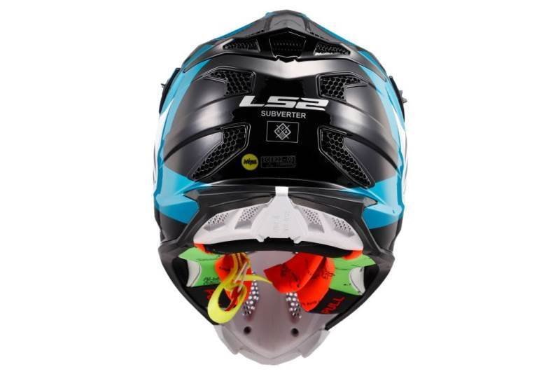 LS2 MX470 Subverter Max Matt Black Turqupsie-Helmet - Image 3