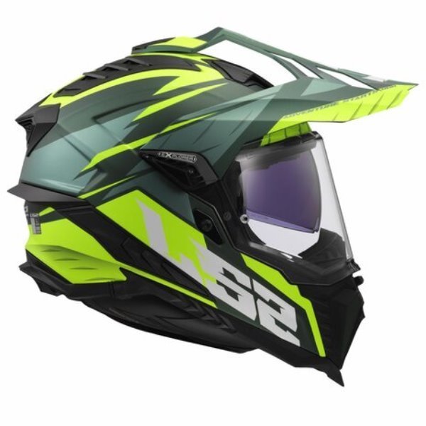 LS2 MX701 Explorer Spire Green H-vis Yellow-06 - Image 6