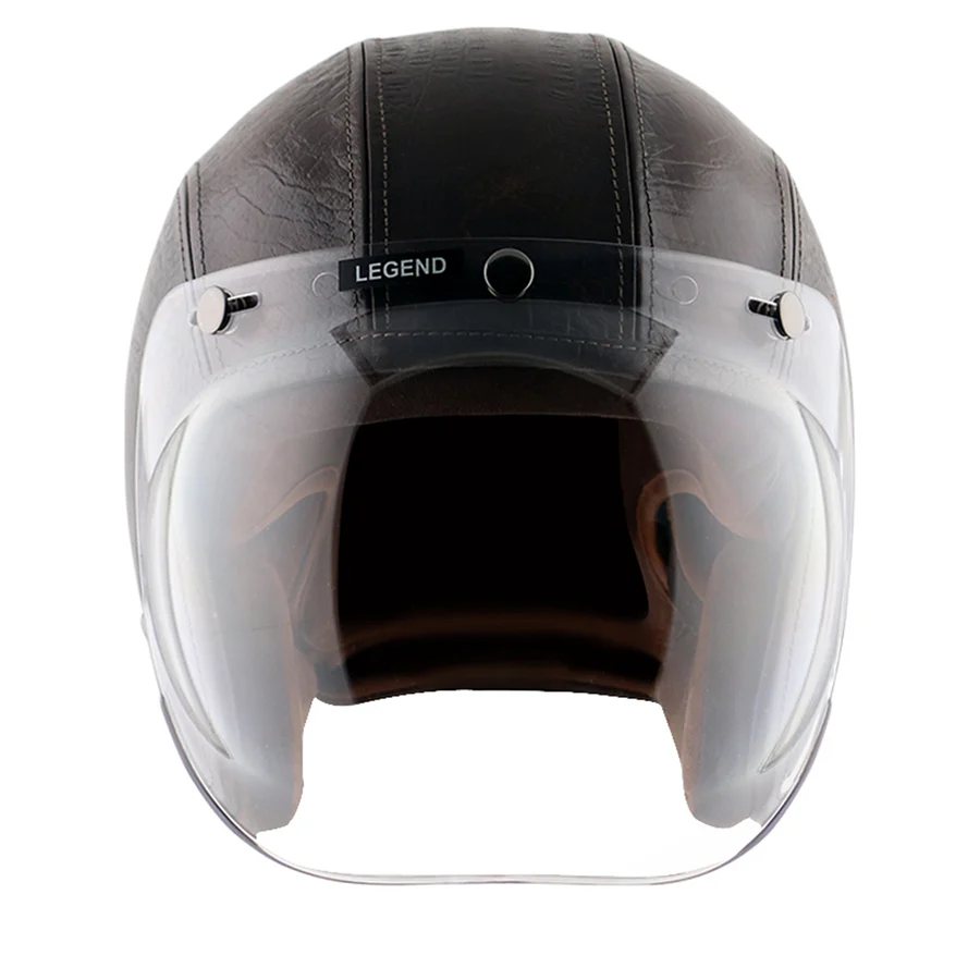 Axor Retro Jet Leather Helmet Legend -Coco Dark - Image 3