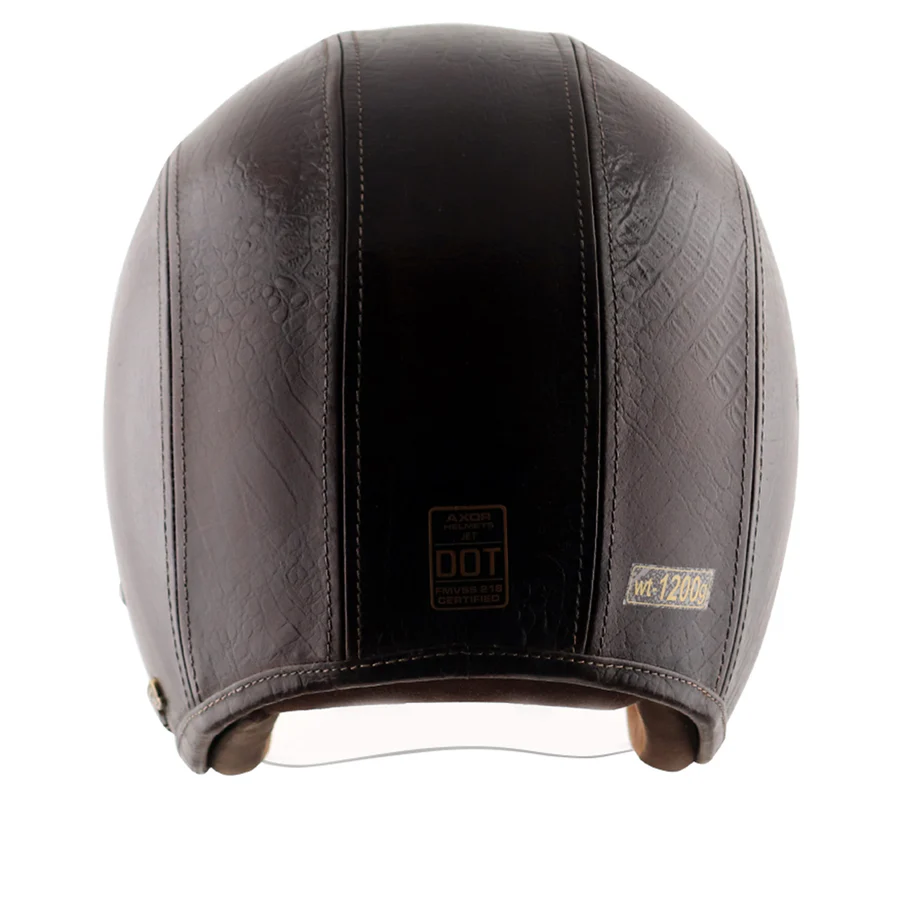 Axor Retro Jet Leather Helmet Legend -Coco Dark - Image 6