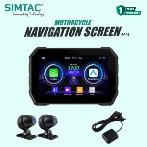 SIMTAC MOTORCYCLE 5″ Navigation SYSTEM with DVR – M4D