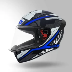 STUDDS THUNDER D4 DECOR WITH SPOILER MATT BLACK BLUE N1