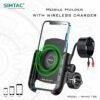 SIMTAC Mobile Holder Wireless Charger with USB C Bikes/Scooters| MHWC-15C