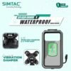 Simtac Splash Guard X Mobile Holder with Vibration Damper And Wireless Charging MHWPWC-PRO