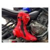 Mocha Knight Track Approved Motorcycle Riding Boot - Red