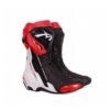 Mocha Knight Track Approved Motorcycle Riding Boot - Black/Red/White