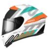 MT Helmet Hummer B Tubex Gloss White Orange Green A4