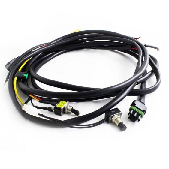 Baja Designs βOnX6/XL Hi-Power w/Mode Switch 2-Light Max (355 Watts) Wiring Harness β Universal