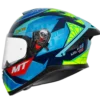 MT Thunder 3 SV Spoiler Diogo Moreira A7 Gloss Blue Yellow Helmet
