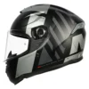 MT Hummer B Air Gloss Black Grey F2 Helmet