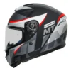 MT Hummer  Oasis Gloss Black White Red A1 Helmet