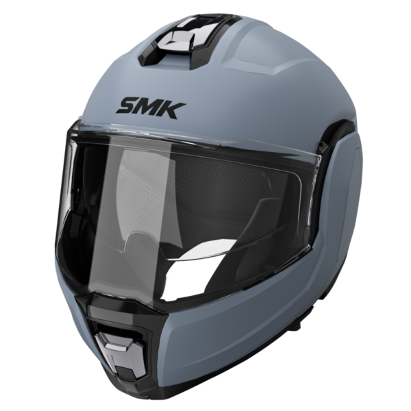 SMK Cygnus Solid Flip-Back Helmet – Nardo Grey MA600