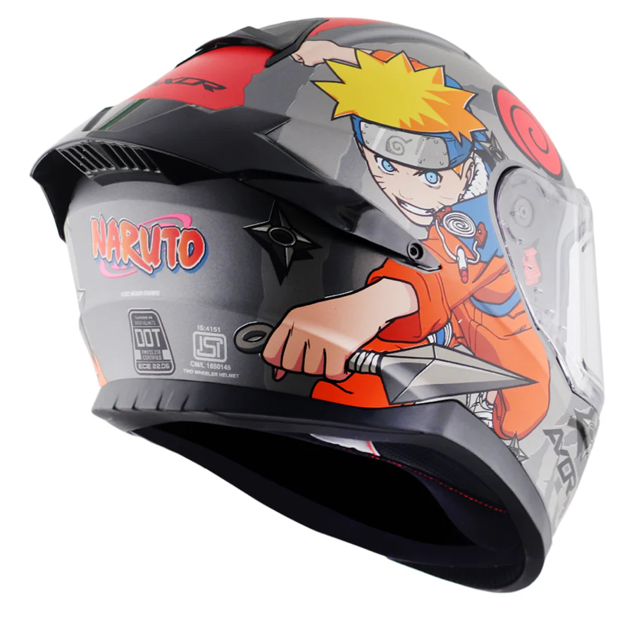 Axor Saber Naruto Helmet Dull Black Orange - Image 7