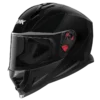 SMK NOVA SOLID GL200 BLACK GLOSSY FULL FACE HELMET