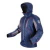 Axor X Boy Navy Blue motorcycle riding jacket hoodie with detachable hood and armor pockets.