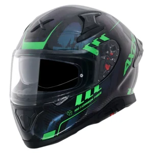 APEX CARBON GLOSS CARBON SMALL CHECKS FULL FACE HELMET FOR MAN AND WOMAN