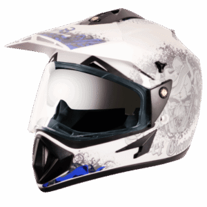 VEGA Off Road D/V Gangster Helmet -White-Blue
