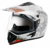 VEGA Off Road D/V Gangster Helmet -White-Orange