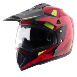 VEGA Off Road DV Motocross Helmet - Black-Red