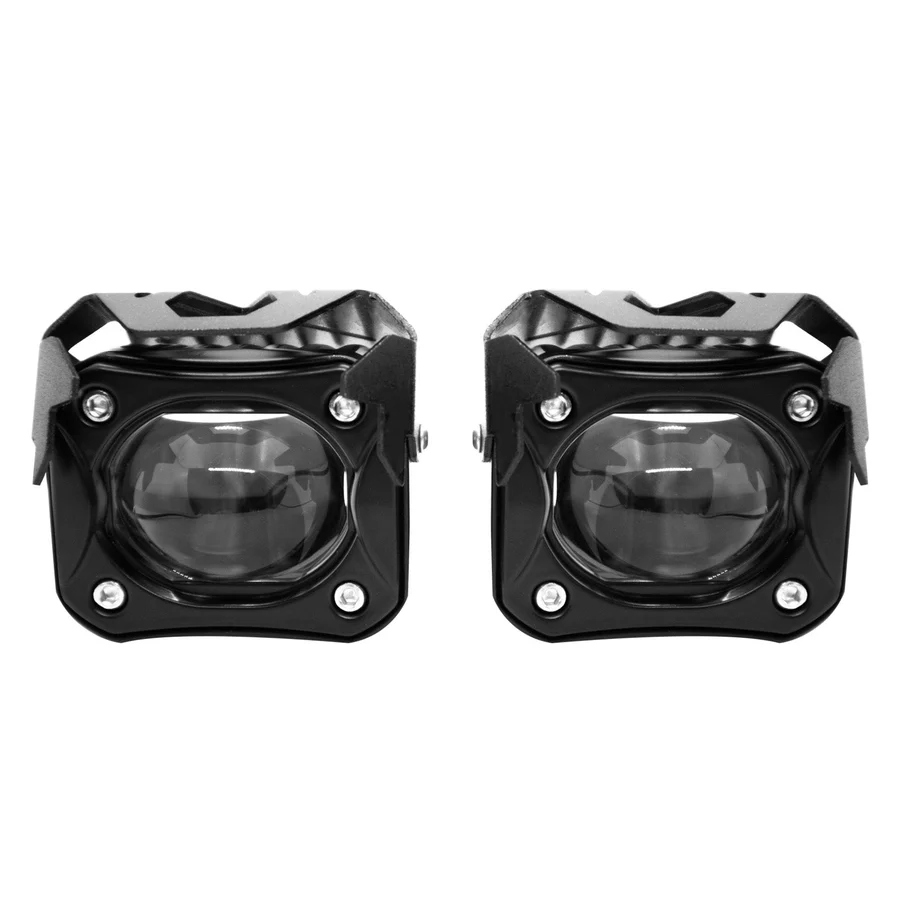 Headlight LED Work Light Fog Lamp Dual Color Motorcycle Lights Spot Light High beam/Low beam(12-80V DC - 60W) - Image 2