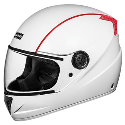 STUDDS PROFESSIONAL WHITE WITH RED STRIPS