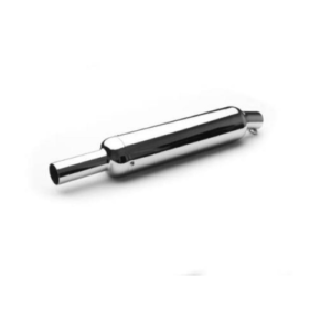 AEW TE201 Short Pipes – Mild Steel Chrome – Interceptor 650 Classic