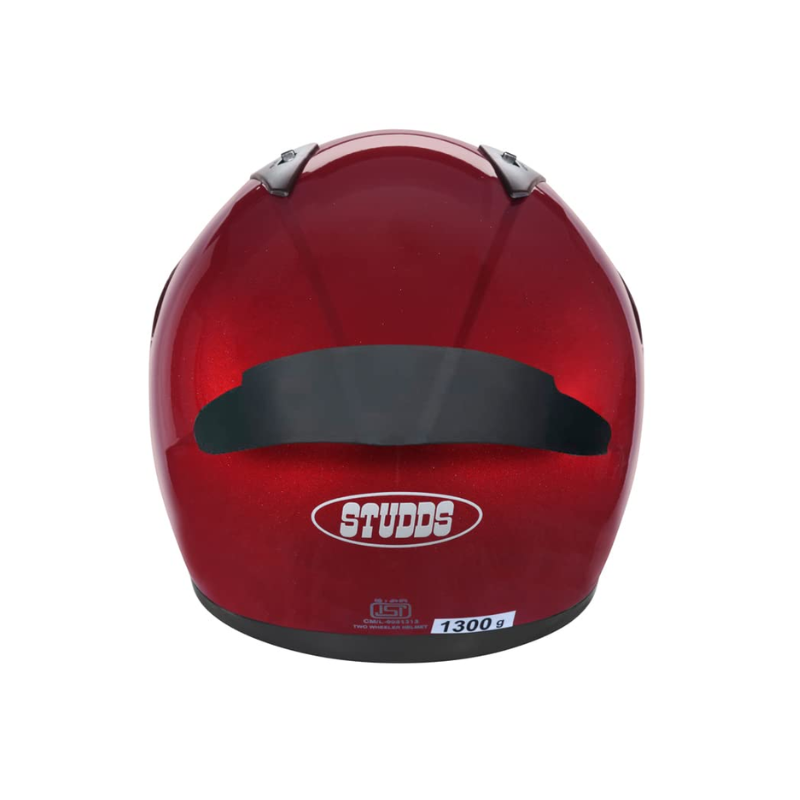 STUDDS THUNDER SOLID WITH SPOILER GLOSSY CHERRY RED - Image 6