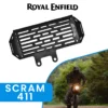 Grand Pitstop RADIATOR GUARD - Black for Royal Enfield - SCRAM 411