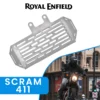 Grand Pitstop RADIATOR GUARD - Silver for Royal Enfield - SCRAM 411